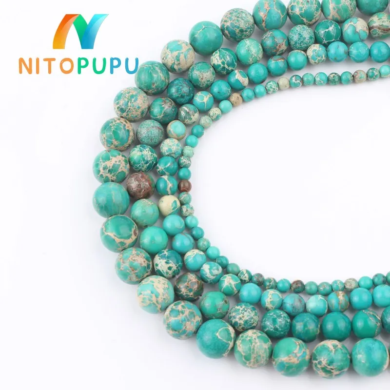 Натуральный камень Бусины светильник зеленый морской осадочный яшмы вокруг