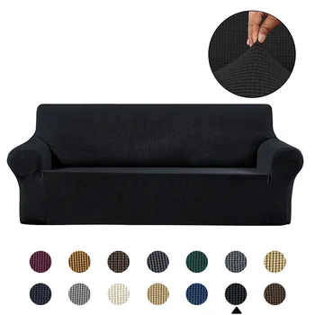 

Inya Sofa Cover Spandex Solid Color Elastic Corner Sofa Slipcover Chair Protector Living Room 1/2/3/4 Seater sofa cover