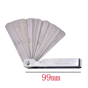 1 компл. Новая гитара 32 лезвия щупа калибровочный набор Метрическая имперская мера Настройте вверх клинок инструменты - изображение