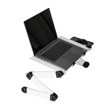 

48 x 26cm Portable Home Use Assembled Folding Table Standing Desk White Adjustable Computer Desk (12.2 x 8.5 x 2.7)cm