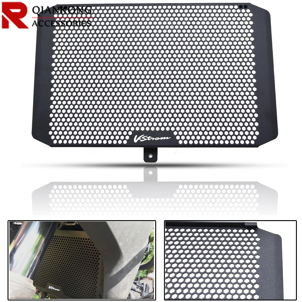 

Motorcycle accessories CNC aluminum Radiator Grille Guard Cover FOR Suzuki V-Strom 650X Radiator Guard 2017 2018 2019