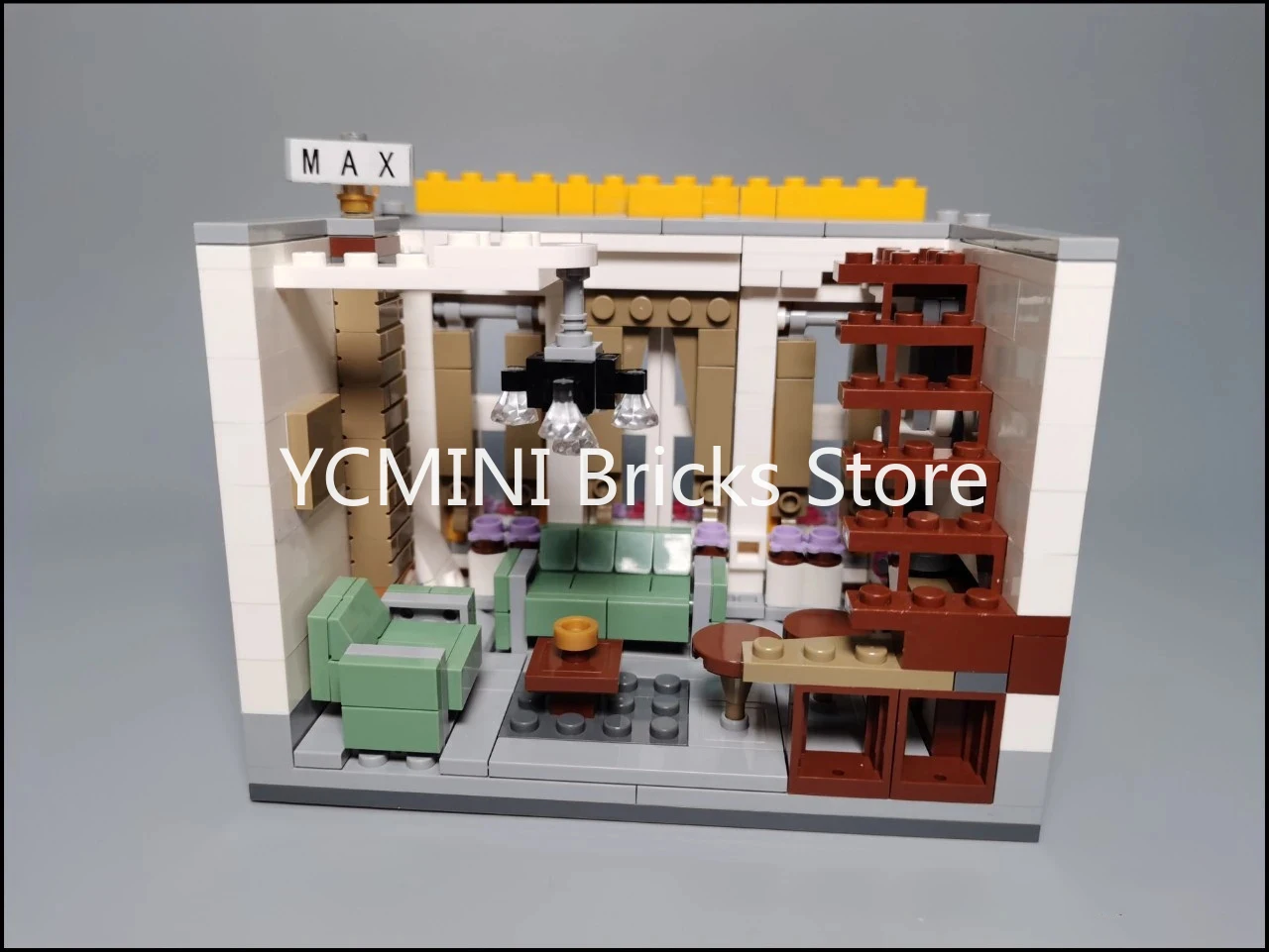 Конструктор Lego 2605 шт. серии вид на улицу креативная модель магазина мороженого
