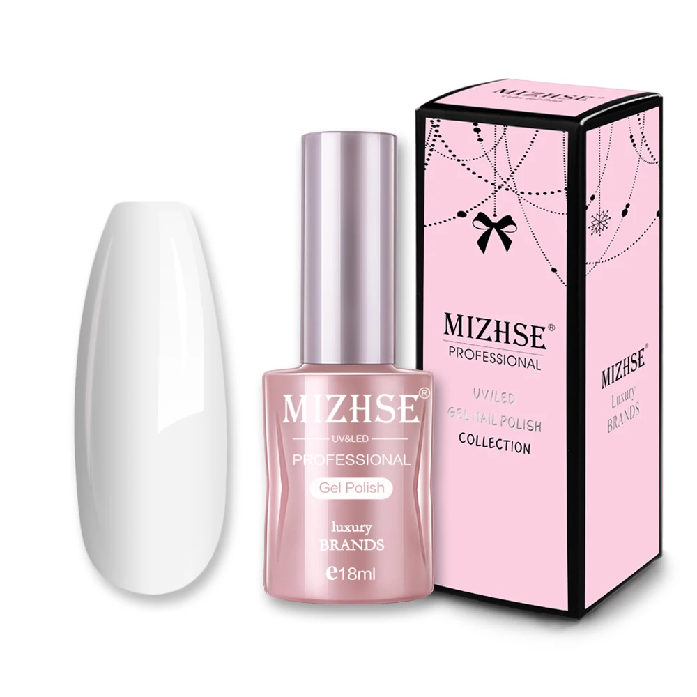 YH001 MIZHSE 18 мл 1 шт. Гель-лак для ногтей Off White УФ-гель для ногтей Перманентный УФ-и светодиодный Гель-лак для ногтей - Цвет: YH001