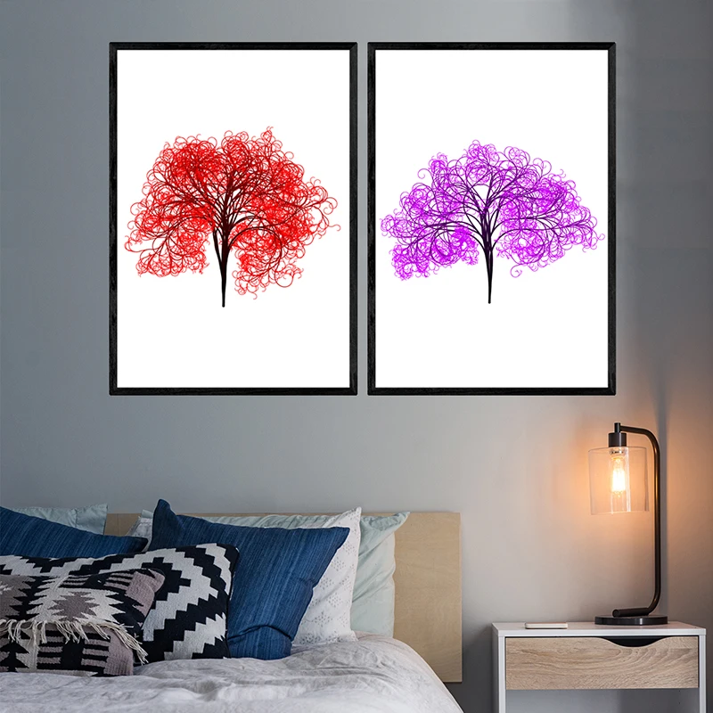 

Nordic Style Tree Abstract Wall Art Canvas Painting Home Decor Living Room Decoration Poster Picture Print