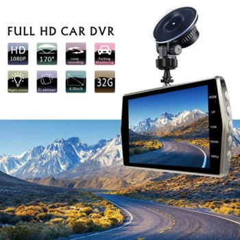 

4 Inch Full HD 1080P IPS G Sensor Night Vision Dual Lens Camera Recorder Car DVR 170° Lens Built-in Microphone And Speaker