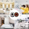 Herdio 4PCS 6.5" 4PCS Bluetooth In Ceiling Speakers 600W 2-Way Flush Mount Speakers System With Wall Amplifier Receiver For Home 5