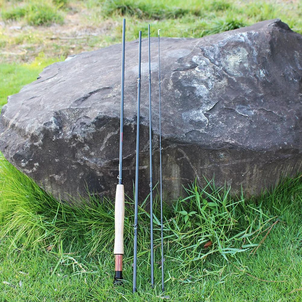 Vara de Pesca com Mosca Vara e Voar Combinação com Isca de Pesca Vara de Pesca Sougayialng Conjunto - 6 Voar Carretel Linha Caixa Enfrentar Pesca 2.7 m 5 Mod. 1265264 21 com mosca #5 6 voar vara e