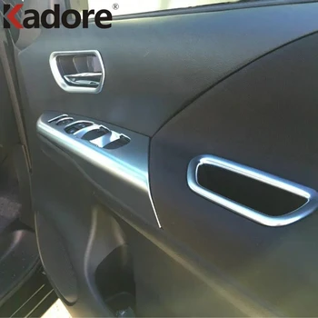 

For Nissan Serena C27 2019 2018-2016 Matte Inner Window Lift Switch Button Cover Trim Door handle Armrest Panel Frame Sticker