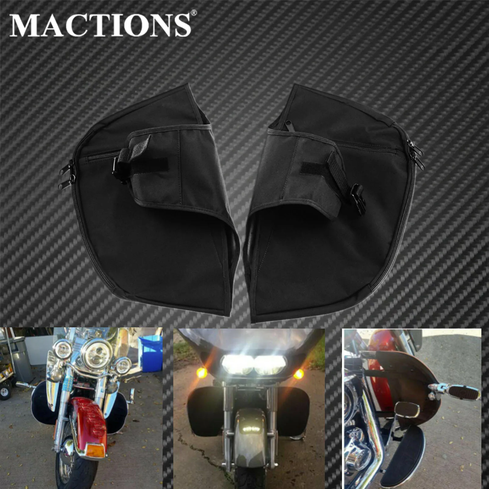 

Motorcycle Black Leg Warmer Chaps Soft Lowers Bag Protection Rider For Harley Touring 1980-2021 Electra Street Glide Road King