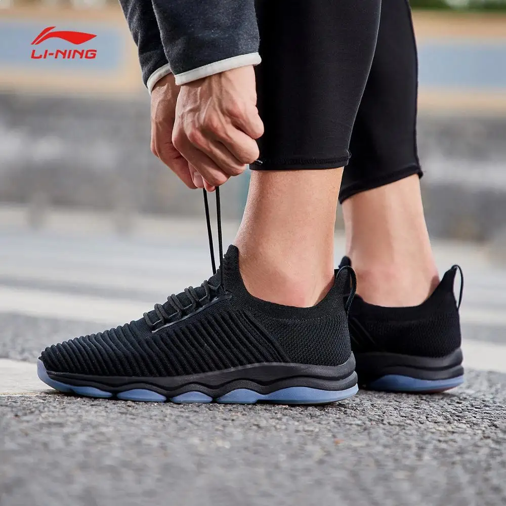 Мужская тренировочная обувь Li Ning дышащая спортивная с подкладкой из мононити