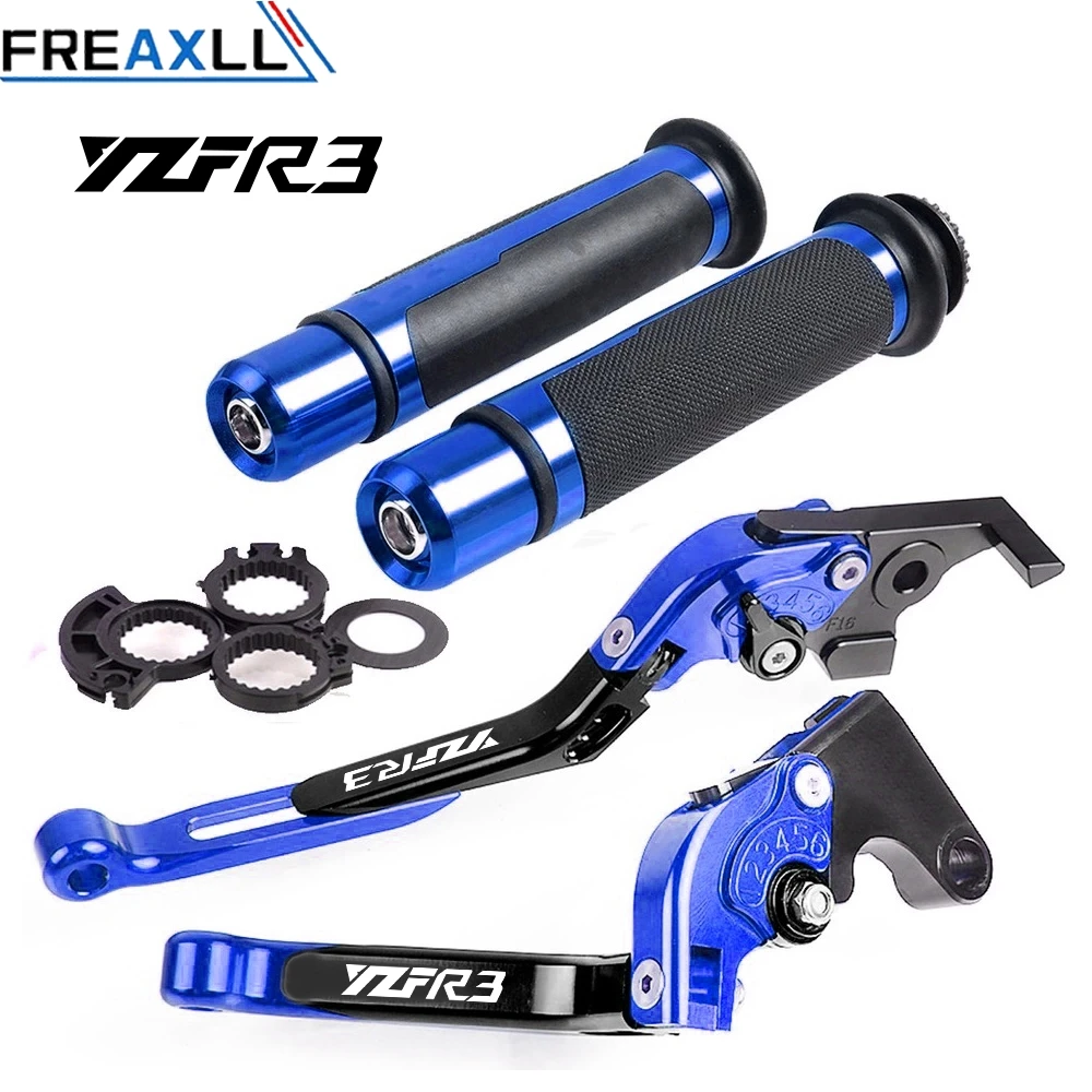 

Motorcycle CNC Adjustable Foldable Brake Clutch Lever Handle Hand Grips Set For YAMAHA YZFR3 YZF-R3 YZF R3 2015 2016 2017