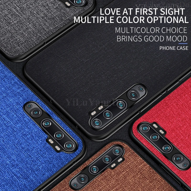For Xiaomi Mi A1 A2 A3 CC9 CC9e 9 Lite SE Note 10 Redmi 7 8 Pro 8T 7A 8A Business Fabric Cloth Phone Case Soft Cover | Мобильные