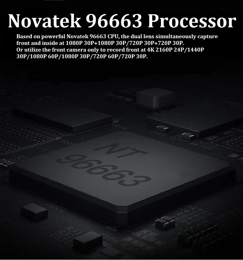 Видеорегистратор Novatek D30H 4K 2160P Wi Fi GPS ночное видение|Видеорегистраторы| |
