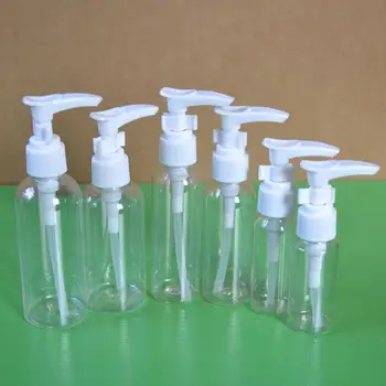 

30pcs Empty Lotion Bottle Packaging Tube Plastic White Pump Head Refillable Gel Cosmetic Container 25ml 30ml 50ml 60ml 75ml