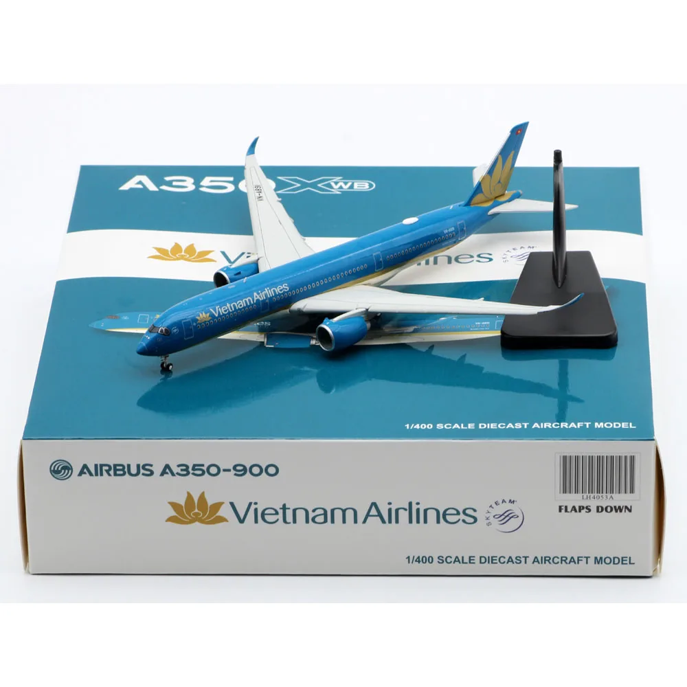 

1:400 Alloy Collectible Plane JC Wings LH4053A Vietnam Airlines "SKYTEAM" A350-900XWB Diecast Aircraft Model VN-A891 Flap Down