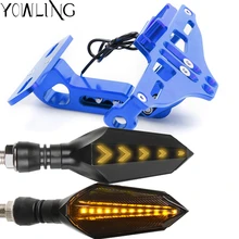 Регулируемый угол мотоцикла номерной знак рамка держатель для YAMAHA YZF R1 R6 2005 2006 2007 2008 2009 r3 fz1 mt 09 MT07