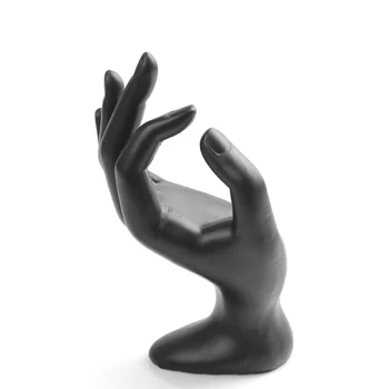 

Black Resin Hand Ring Bracelet Jewelry Organizer Display Show Stand Rack OK Hand Display stand black