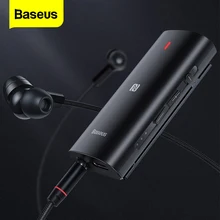 Baseus Bluetooth 5.0 alıcı 3.5mm APTX LL AUX adaptörü için kulaklık müzik kablosuz Bluetooth 3.5 Jack ses alıcısı