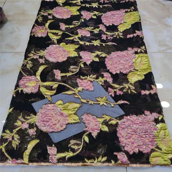 

New Design pink African Organza Lace Fabric Wholesale French Brocade Lace Fabric High Quality Nigerian Tulle Sequins Lace Fabric