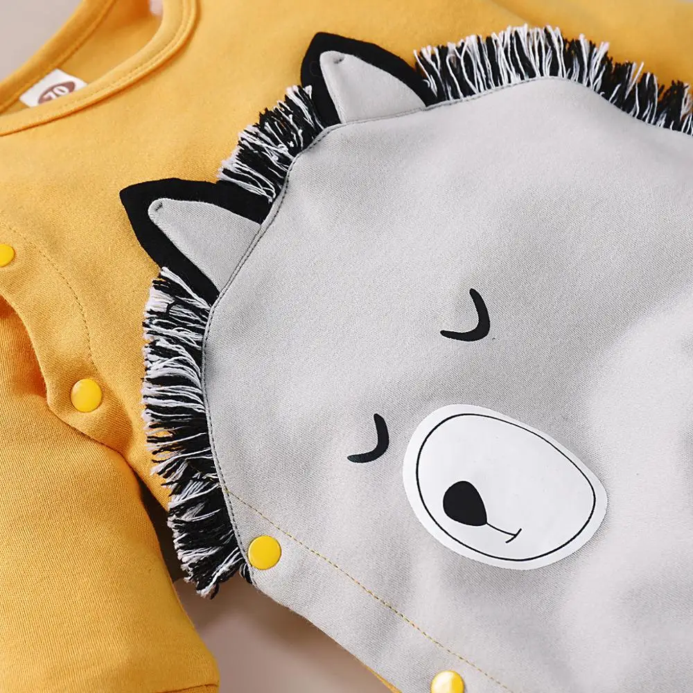 Baby Rompers Boys Clothes Cute Cartoon Pattern Newborn Infant Girl Jumpsuits Long Sleeve Toddler Kids Overalls One Piece Costume