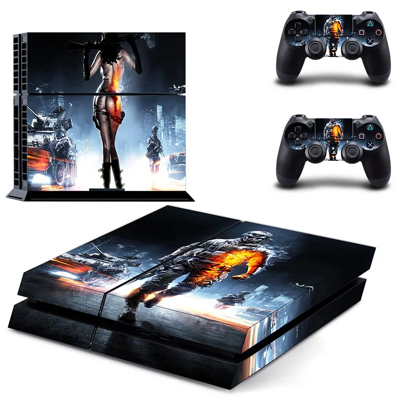 PS 4 наклейка s Battlefield 3 PS4 наклейка Play station 4 виниловые наклейки для кожи Pegatinas для консоли playstation 4 и 2 контроллера