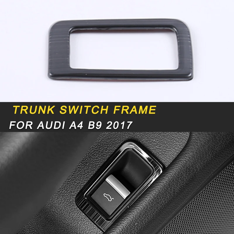 

Car Styling Driver Seat Trunk Switch Frame Trim Cover Sticker Interior Accessories For A4 A5 S4 S5 B9 2017 2018 Auto
