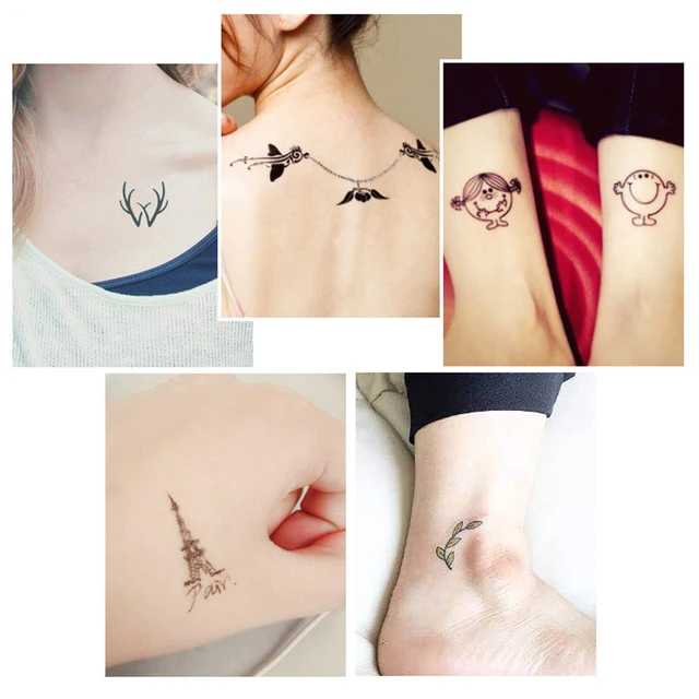 1 set Temporary Tattoo Body Paint Kit Makeup Supplies Natural