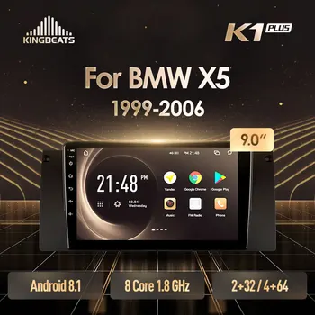 

KingBeats Android 8.1 Octa-Core head unit 4G in Dash Car Radio Multimedia Video Player Navigation GPS For BMW X5 e39 E53
