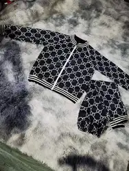Na moda novo casaco 2021 inverno crianças com zíper jaqueta de duas peças conjunto