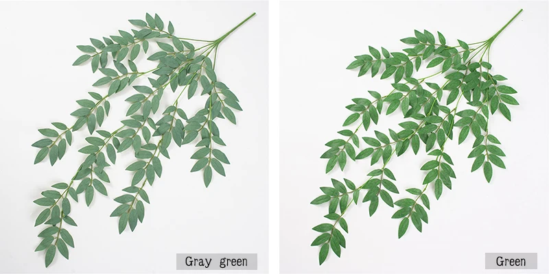 JAROWN Artificial Green Plants Willow Vines Wedding Arch DIY Decoration Home Silk Fake Flower Rattan Wall Hanging Leaves Garden Decoration (15)