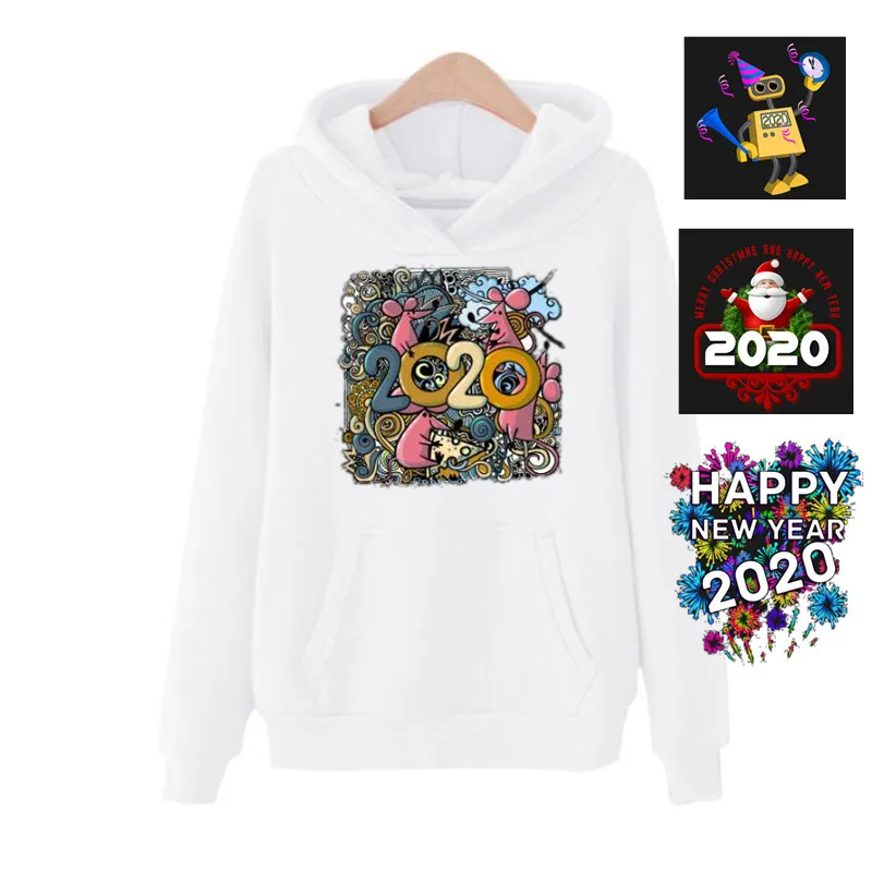 hoodies women harajuku women hoodies 2020 new year dress warm fleece white hoodie oversized hoodie Women Solid Pullover harajuku