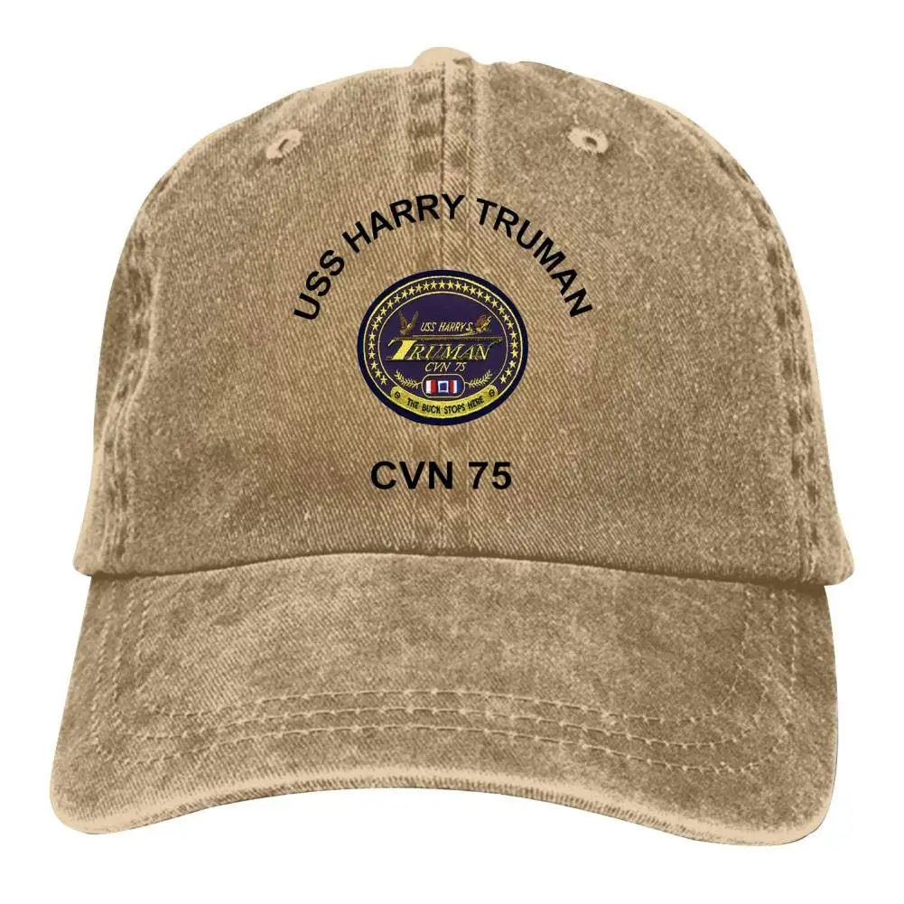 USS Harry S Truman двойная Пряжка Регулируемая ковбойская персональная Ретро ковбойская шляпа