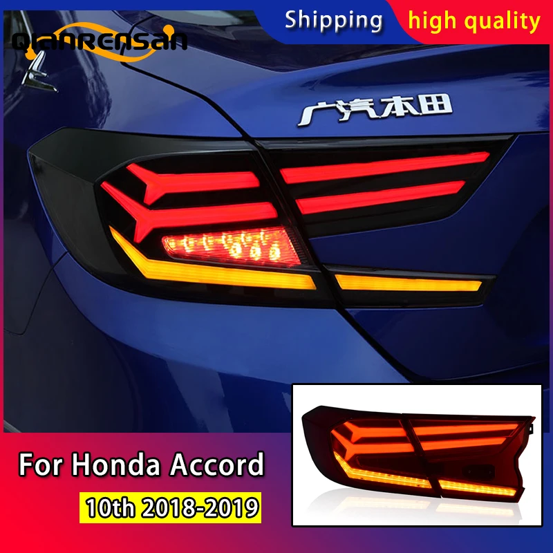 

Car Accessories LED Rear Lights For Honda Accord X 10th 2018-2019 Car Tail Light LED Lamp Braking light with moving light signal