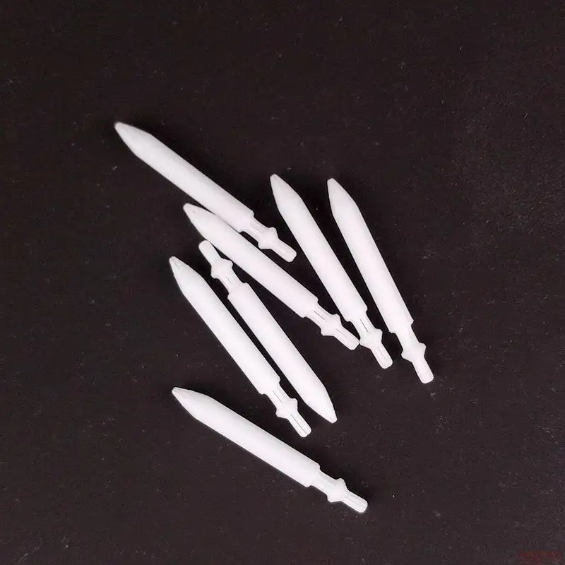 STOBOK 20Pcs 0.7mm Acrylic Paint Marker Replacement Nibs - Refillable Nylon Pen Tips For Paint Markers, White