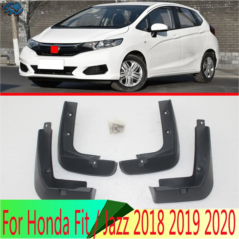 

Набор брызговиков для Honda Fit / Jazz 2018 2019 2020, брызговики, передние и задние брызговики