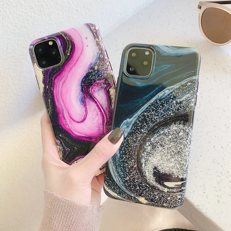 Чехол для iPhone 12 Mini SE 2020 X XS Max XR мягкий силиконовый чехол из ТПУ с кристаллами