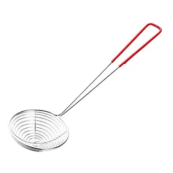 

6PCS Stainless Steel Bubble Tea Colander Skimmer Long Handle Cooking Ladle Strainer Kitchen Gadget