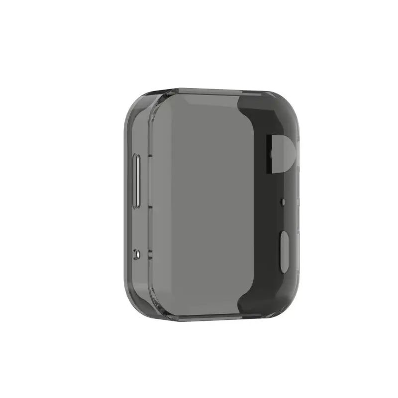 07 CLEAR BLACK Защитный чехол с защитой от падений для Xiaomi, чехол для смарт-часов, все включено, половина-посылка, защитная оболочка, аксессуары - Цвет: 07 CLEAR BLACK