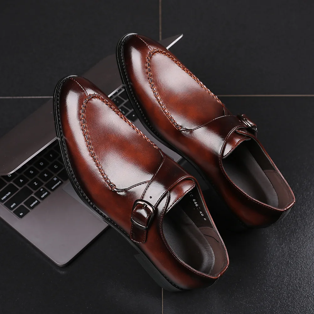 

2019 British style Leather Shoes Cap Toe Oxfords Loafer Luxury Brand Men Wedding Party Shoes Plus Size Male Designer Flat Shoes