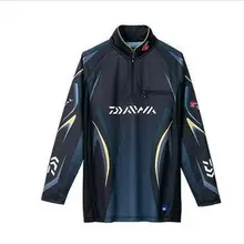 New Brand Daiwa Men Fishing Clothes Anti Uv Long Sleeve Plus Size Fishing Vest Quick Drying Breathable Fishing Shirts M-4XL tanie tanio POLIESTER Szybkoschnące 43564