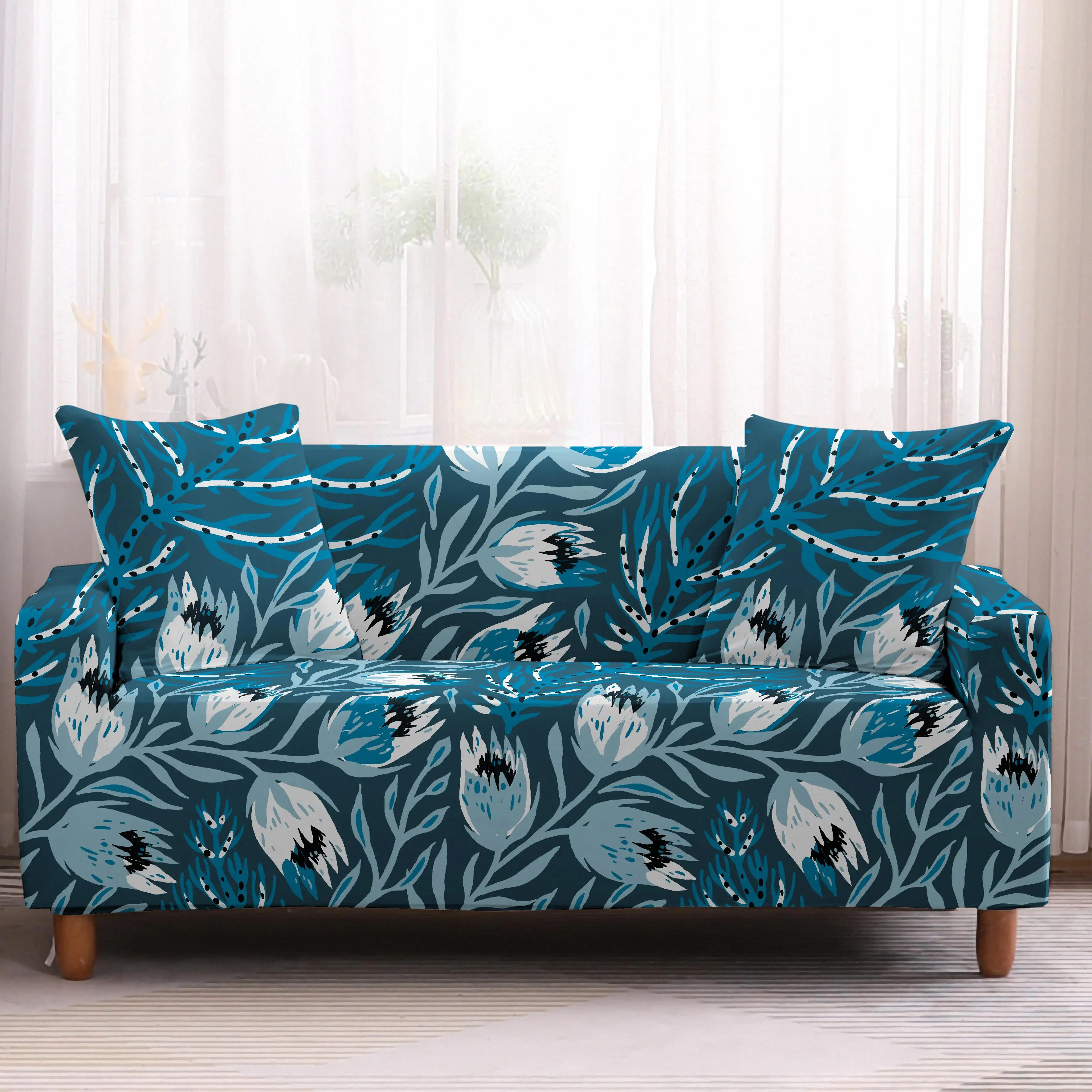 С героями мультфильма «Диди дизайн 1/2/3/4, его Подстолье лист/Цветок Чехол Диван Крышка эластичный для дивана крышка