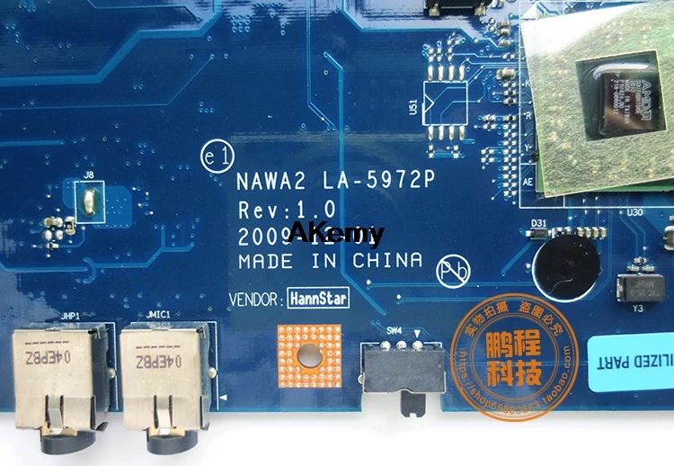 NAWA2 LA-5972P для lenovo G555 ноутбук G555 материнская плата для ноутбука NAWA2 LA-5972P материнская плата DDR2 тест mothebroard