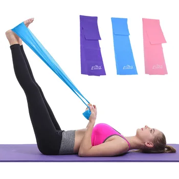 Resistance Bands Women Workout Exercise Stretching Elastic Dance Loop Folded Fitness Yoga Gear Gym Outdoor Training Equipment 1