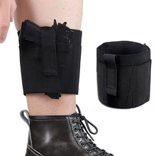 Tactical Ankle Holster Military Drop Leg Gun Holder for Right Left Leg Concealed Elastic Leg Pouch Pistol Bag Hunting Accssories