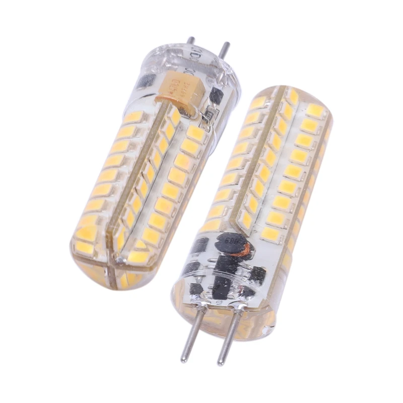 2x6,5 W G4 светодиодный лампы 72 2835 SMD светодиодный 50W эквивалент галогенных ламп 320lm с регулируемой яркостью теплый белый 3000K 360 градусов угол луча силикон