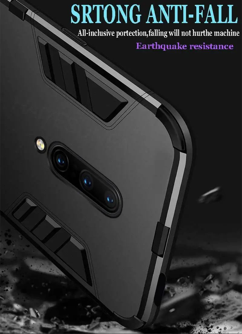 Роскошный противоударный автомобильный чехол-держатель для OnePlus 7T Pro 6T силиконовый чехол для телефона One Plus 6T 7T чехол-бампер с кольцом Funda