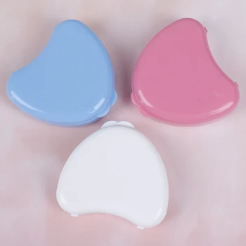 

Heart Shape False Teeth Box Storage Case Dental Orthodontic Retainer Box For Denture Teeth Mouth Guard Storage Random Color