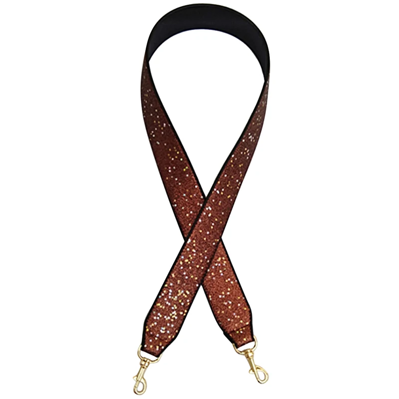 new Sequin Shoulder Strap For Women Messenger Crossbody Bags Famous Designer Strap For Women Bags - Цвет: brown