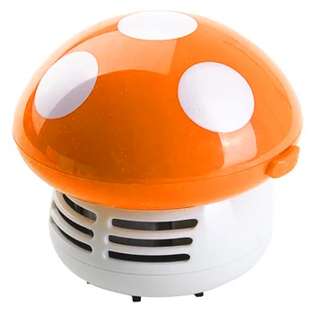 

Cute Table ABS Battery Operated Corner Hand Held Mini Dust Remover Sweeping Mushroom Keyboard Vacuum Cleaner