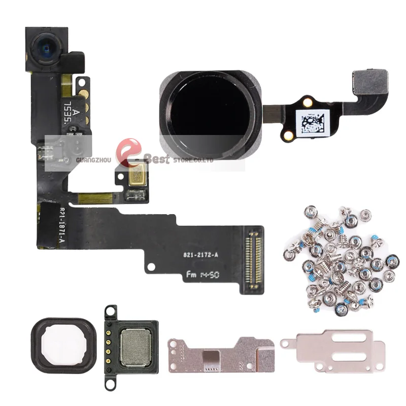 

1set For iPhone 5G 5S 6G 6s Plus Front Camera Earpiece Speaker with Metal Bracket Proximity Sensor Light Flex Cable